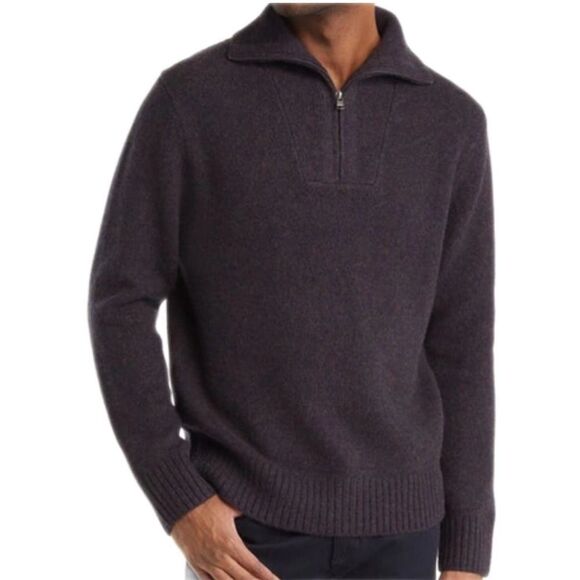Mélange Quarter-Zip Sweater Vince - Picture 1 of 10